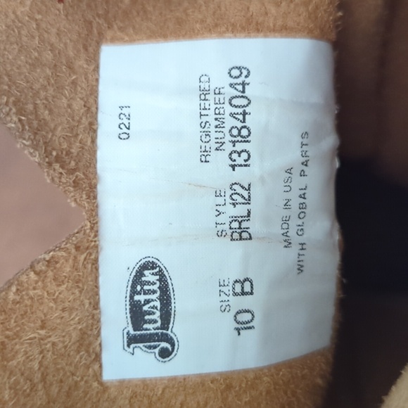 Justin Women Cowboy Boots Size 10 - Picture 8 of 13